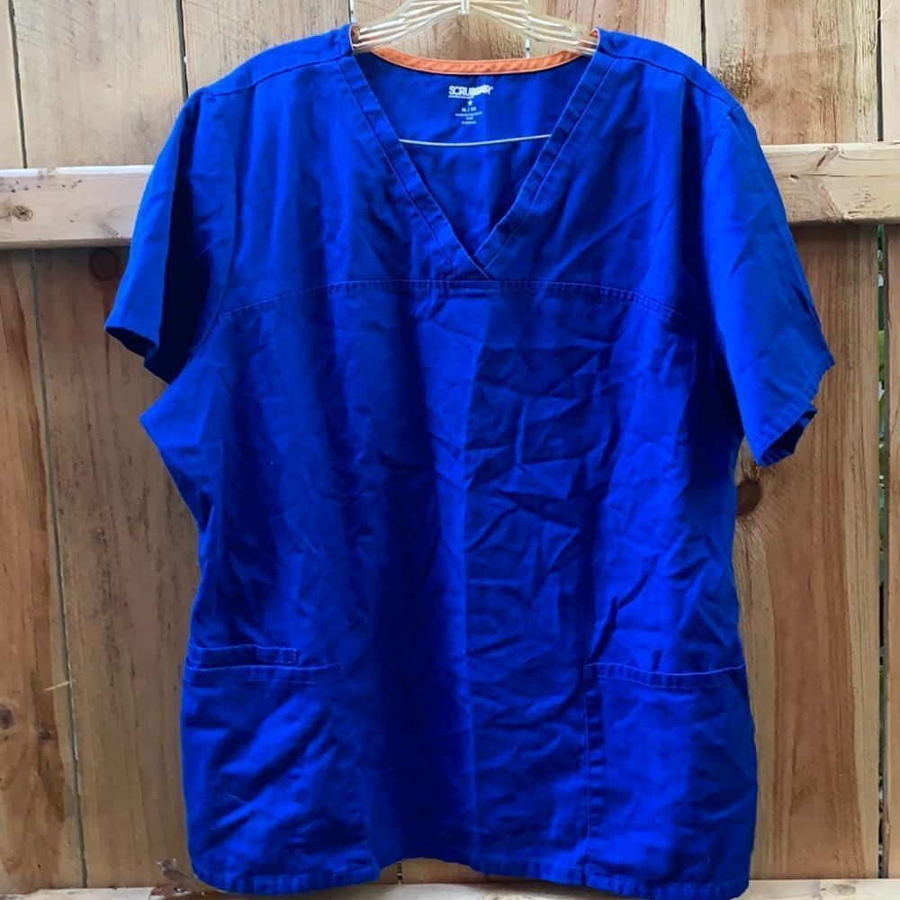 Blue Scrub Top sz. XL